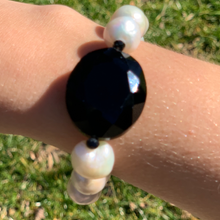 Load image into Gallery viewer, Blush Freshwater Pearl & Tigerskin Quartz Bracelet