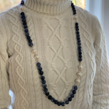 Load image into Gallery viewer, Red Coral and Baroque Pearl Necklace