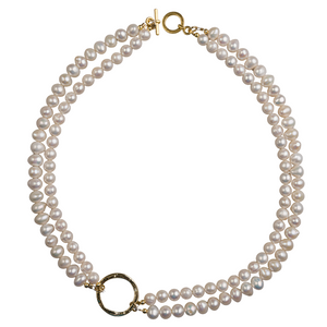 Double Strande Freshwater Pearl Necklace