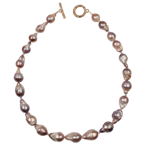 Cherry Pearl: Cherry Baroque Pearl Necklace
