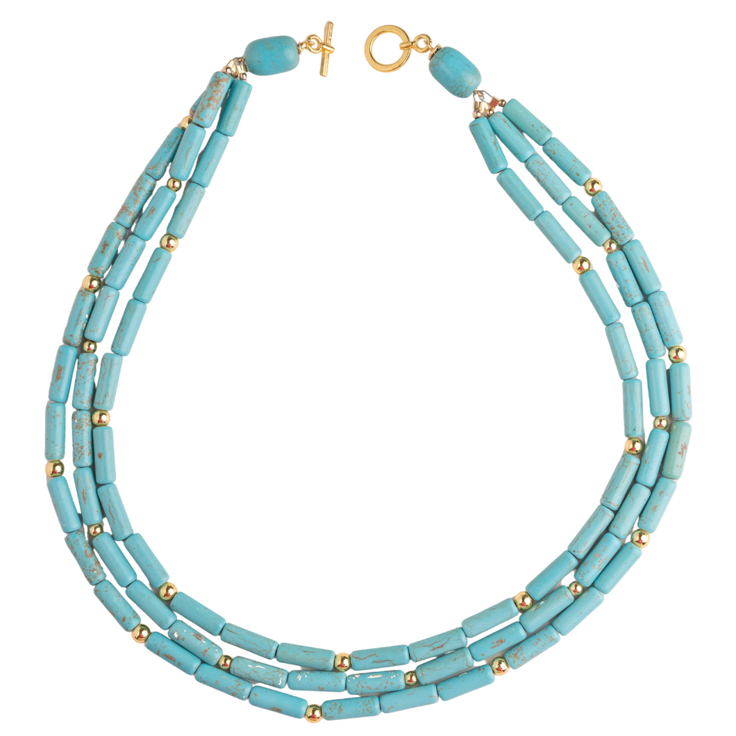 Turquoise Multi-Strand Necklace