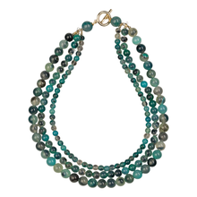 Load image into Gallery viewer, Eye agate multi-strand necklace
