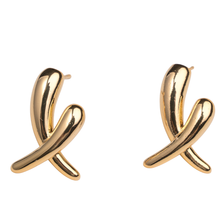 Load image into Gallery viewer, Snow Agate Necklace &amp; Gold Cross Earrings