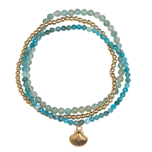Load image into Gallery viewer, Apatite bracelet mini trio - Set of 3