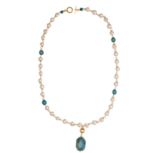 Load image into Gallery viewer, Teal Agate Necklace