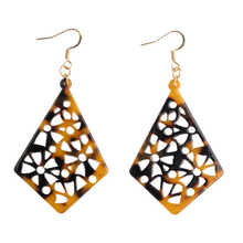 Load image into Gallery viewer, Lace Tortoise inspired Earring(Diamond)