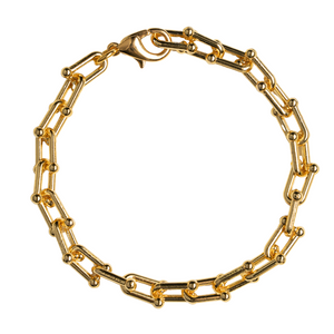 Gold Horsebit Chain Bracelet