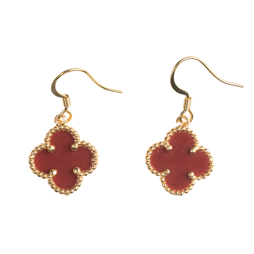 The Red Clover Earring