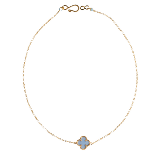 Blue Clover Gold Chain