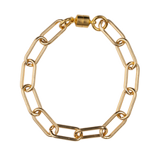 Load image into Gallery viewer, Gold Paperclip Chain Bracelet