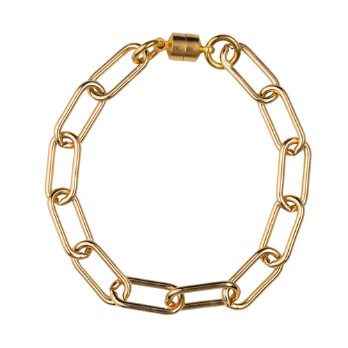 Gold Paperclip Chain Bracelet