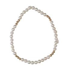 Load image into Gallery viewer, Shiny Shell Pearl &amp; Gold Balls Bracelet