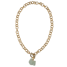 Load image into Gallery viewer, Matte Chain &amp; Jade necklace
