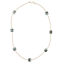Load image into Gallery viewer, Ombre Crystal on Gold Henrietta Necklace
