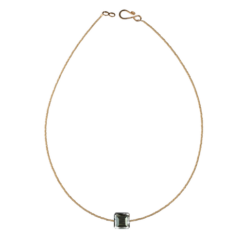 Ombre Crystal on Gold Henrietta Choker