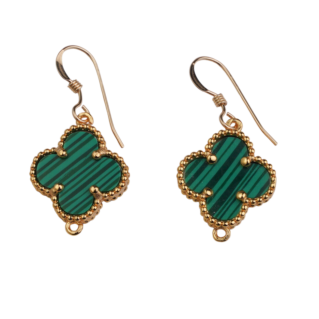 Clover earring Black