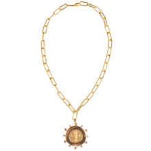 Load image into Gallery viewer, Bee coin necklace