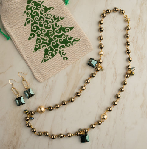 Goldie Necklace & Earring