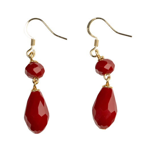 Red Crystal Earring