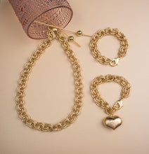 Load image into Gallery viewer, Double Gold &amp; Circle Chain