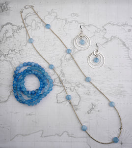 Aquamarine Necklace and Earring