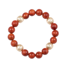 Load image into Gallery viewer, Savannah Brushed Gold &amp; Stone Bracelets