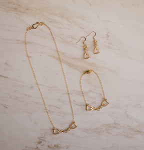 Gold Stirrup Earrings