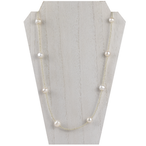 28” Silver and Freshwater Pearl Henrietta Necklace