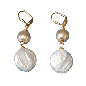 Pearl Coin Earring