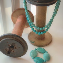 Load image into Gallery viewer, Double Strand Turquoise Necklace