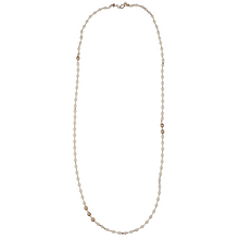 Load image into Gallery viewer, White Enamel, Gold Brushed Ball Necklaces
