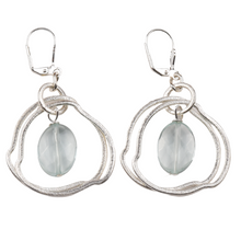 Load image into Gallery viewer, Aquamarine Crystal Earrings