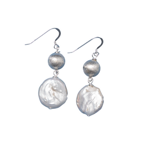 Pearl Coin Earring