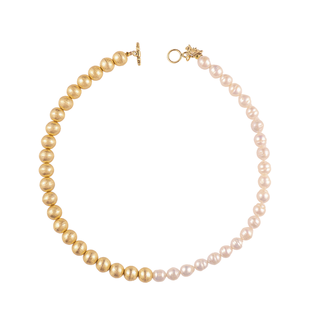 Gold and Pearl Choker