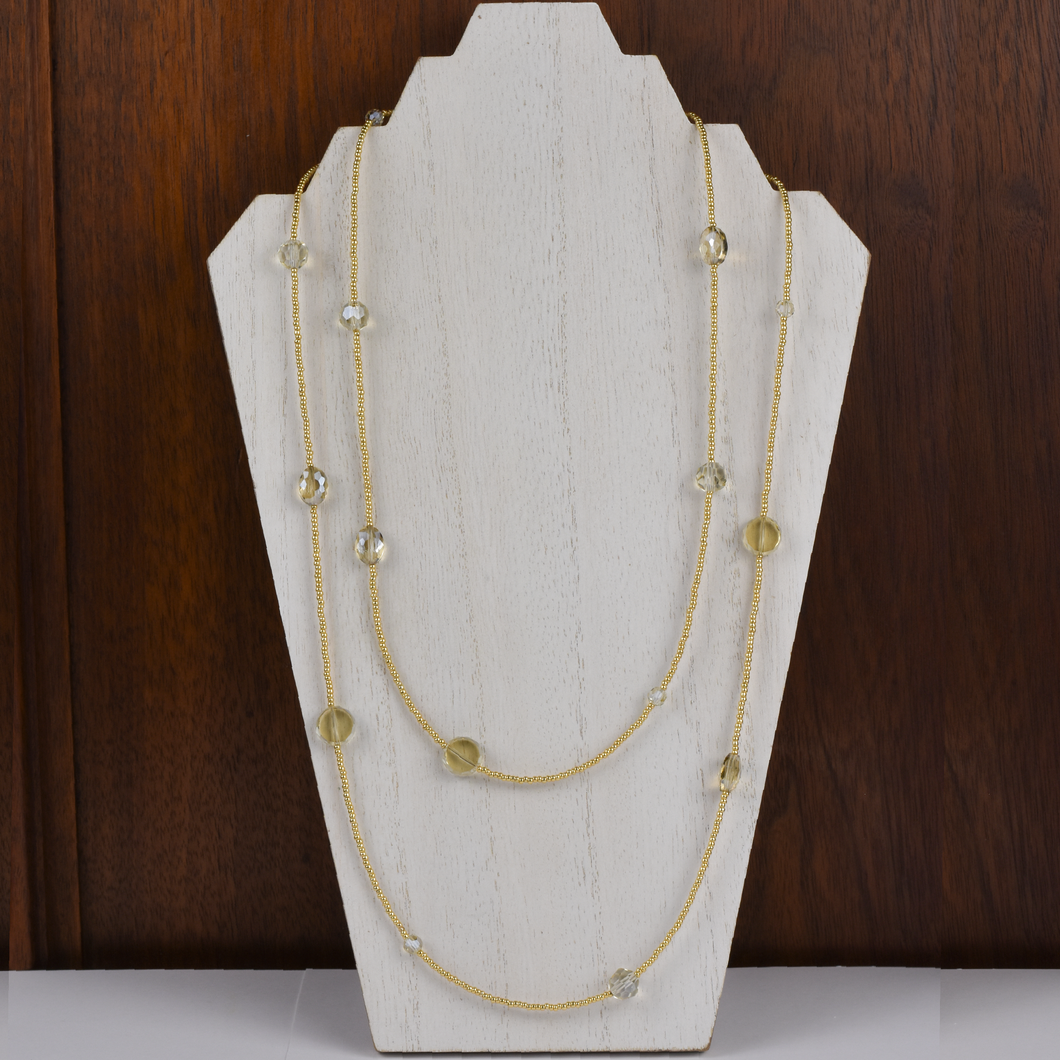 Henrietta Necklace with Champagne Crystals