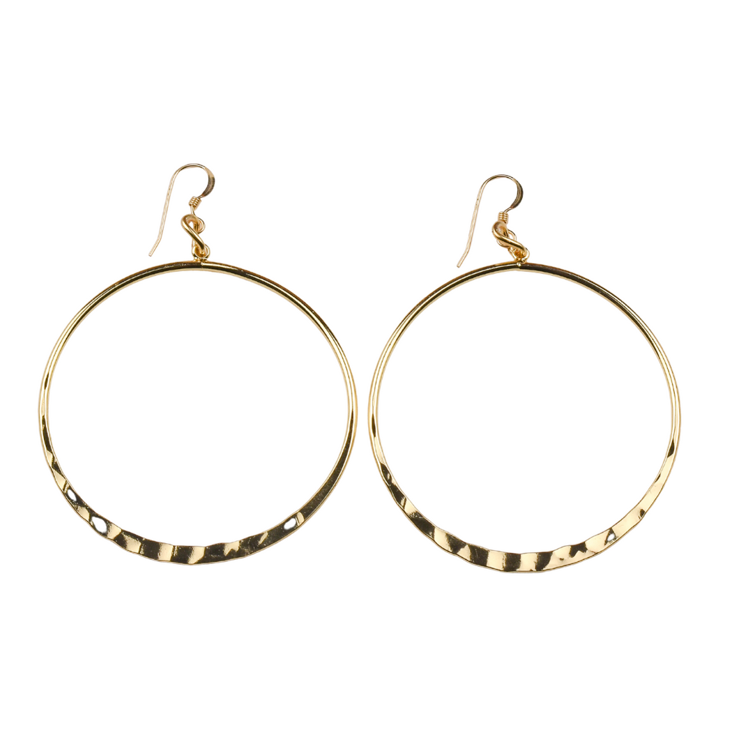 Hoop Earrings in Gold or Silver