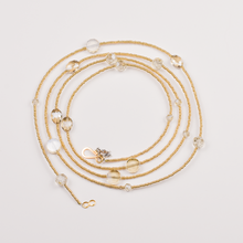 Load image into Gallery viewer, Henrietta Necklace with Champagne Crystals