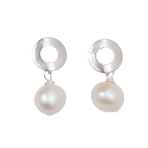 Circle Earring with Pearl