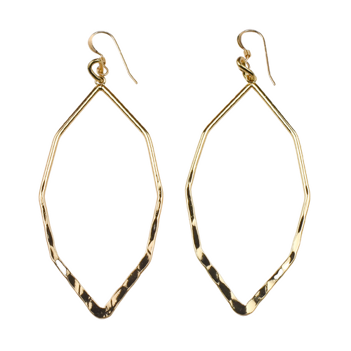 Gold Plated Marquis Earring