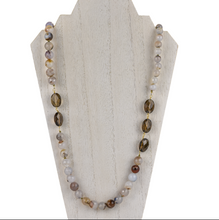 Load image into Gallery viewer, Red Coral and Baroque Pearl Necklace