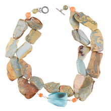 Load image into Gallery viewer, Terra Jasper and Crystal Necklace