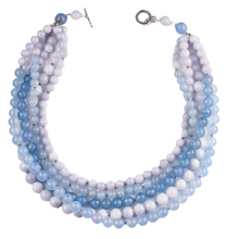 Load image into Gallery viewer, Five Strand Azure Statement Necklace
