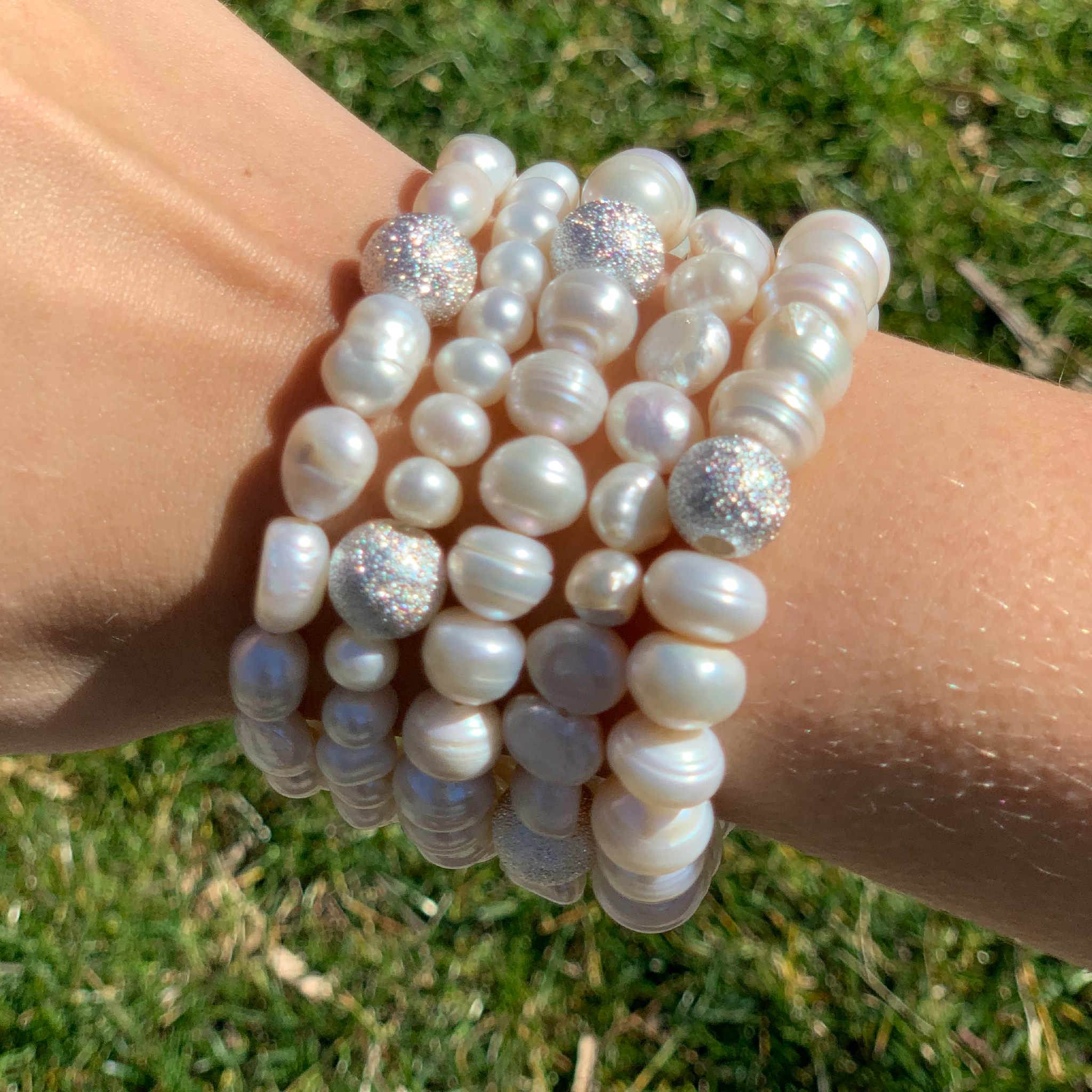 Freshwater Pearl Bracelet Set – ali & bird jewelry Freshwater Pearl Bracelet Set – ali & bird jewelry