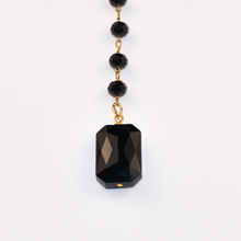 Load image into Gallery viewer, Black Crystal Lariat