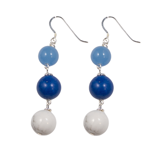 Carmen Navy Earrings