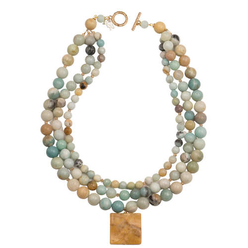 Flower Amazonite Necklace