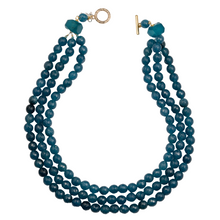 Load image into Gallery viewer, Agate Triple Strand Necklace