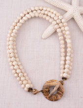 Load image into Gallery viewer, White Howlite, Wood Jasper Necklace