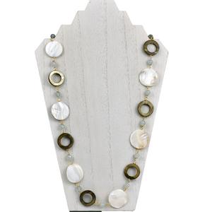 Savannah Necklace in Mother of Pearl